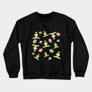 Lotus and Yoga pose Crewneck Sweatshirt